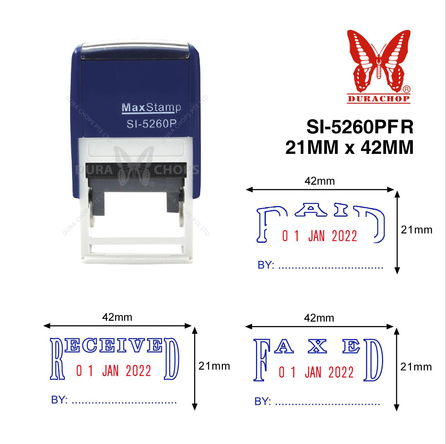 MAX Dater SI-5260PFR (PAID/FAXED/RECEIVED) MAX Dater SI-5260PFR (PAID/FAXED/RECEIVED)