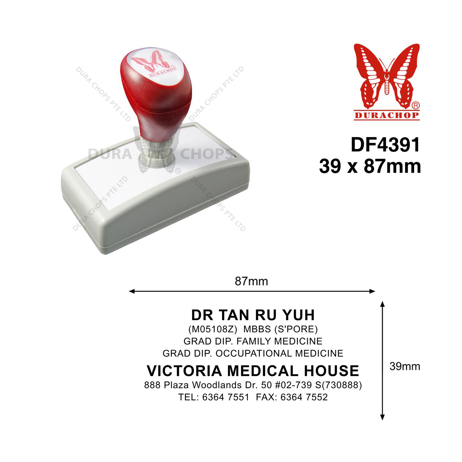 DF4391 - 39 x 87mm DF4391 - 39 x 87mm