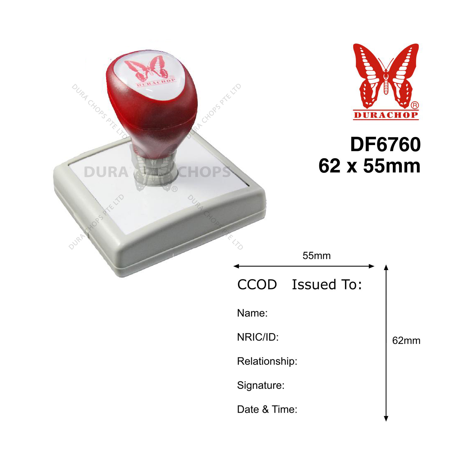 DF6760 - 62 x 55mm DF6760 - 62 x 55mm