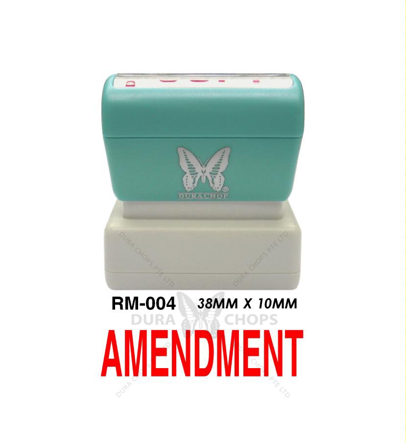 RM-004 - AMENDMENT RM-004 - AMENDMENT