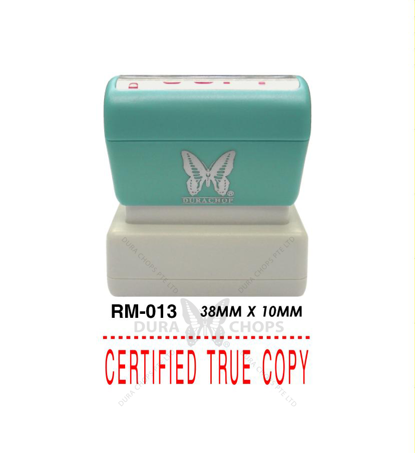 RM-013 - CERTIFIED TRUE COPY RM-013 - CERTIFIED TRUE COPY