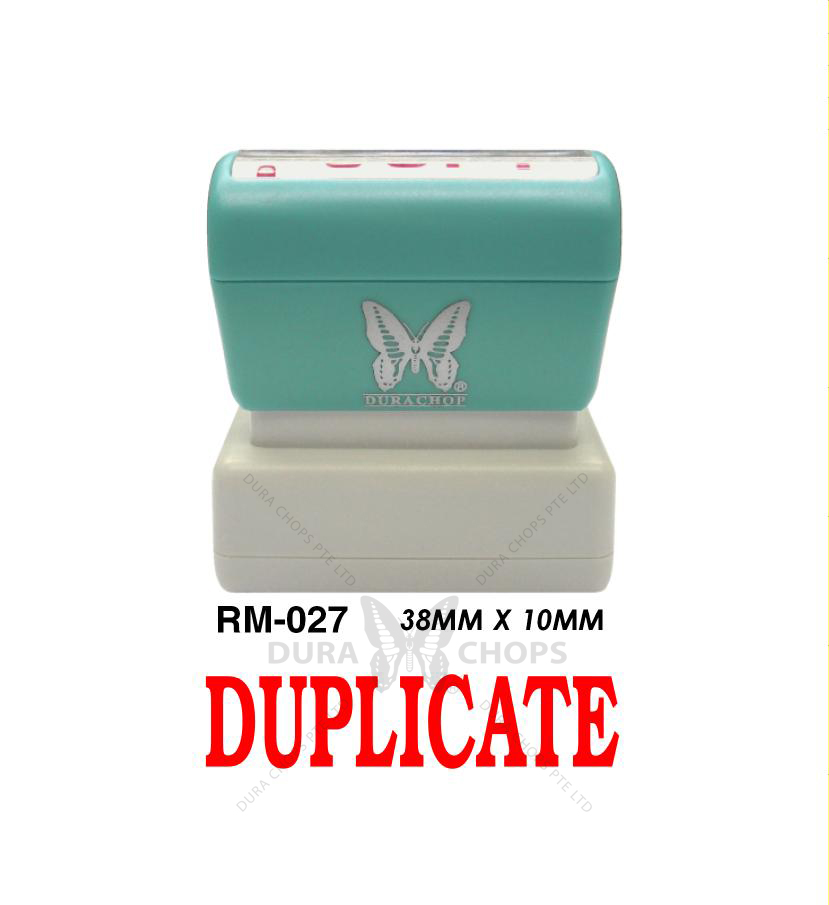 RM-027 - DUPLICATE RM-027 - DUPLICATE