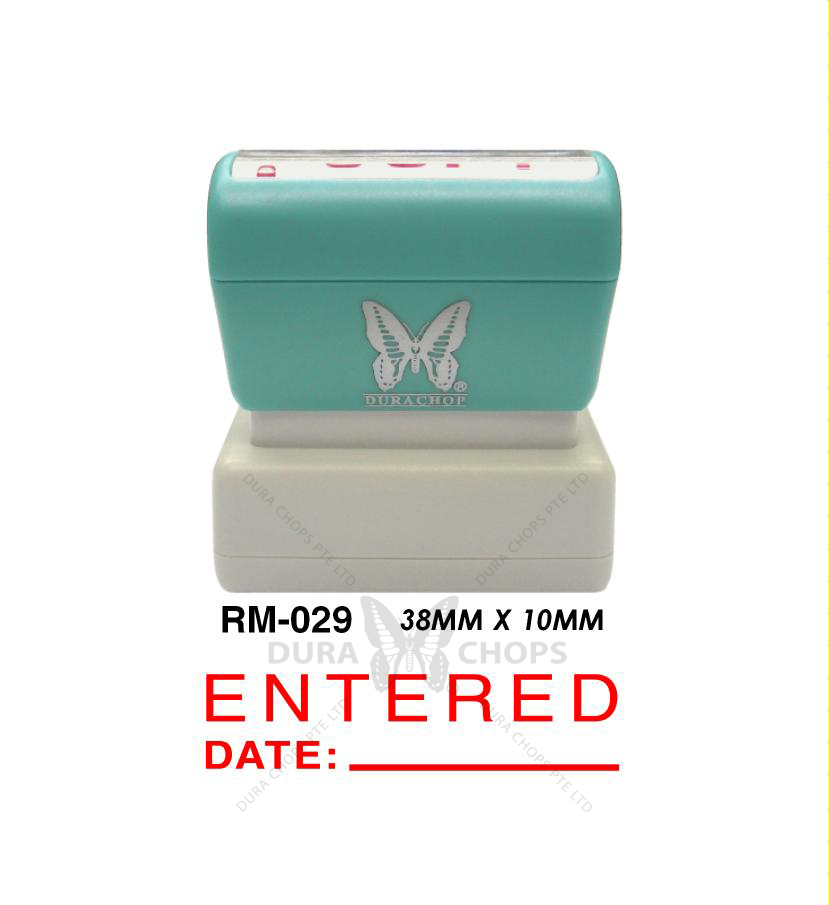 RM-029 - ENTERED DATE RM-029 - ENTERED DATE