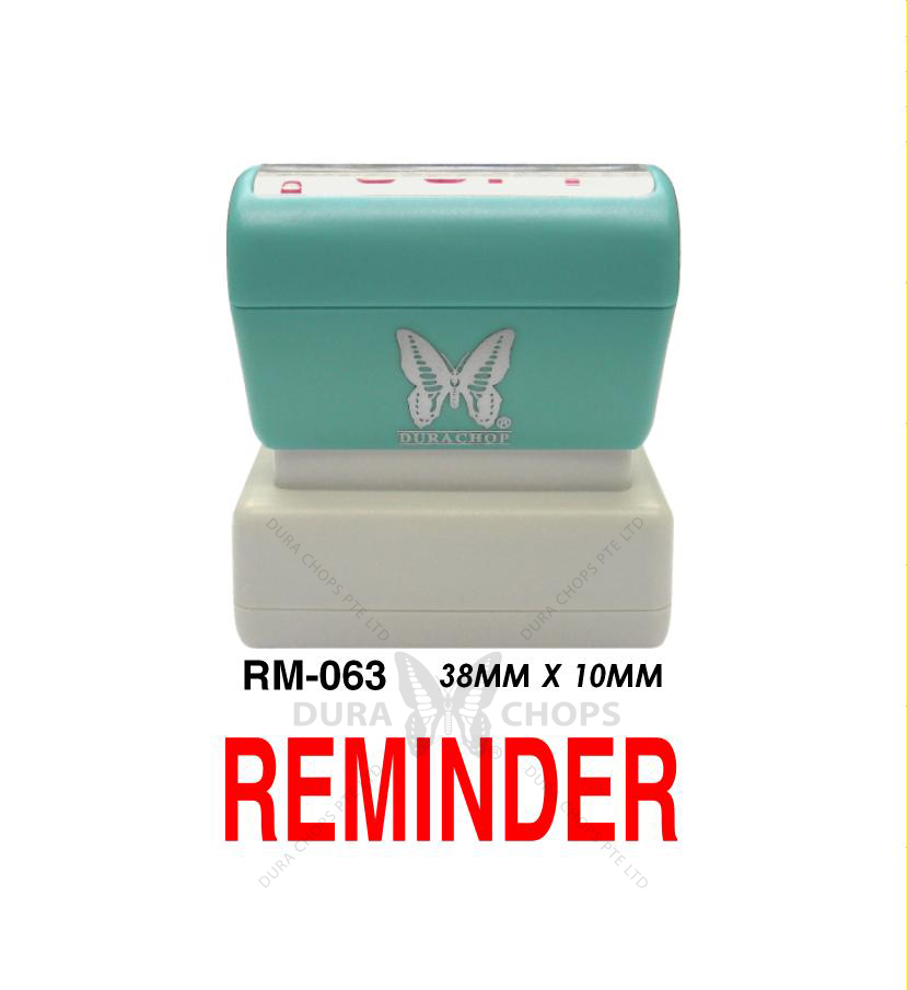 RM-063 - REMINDER RM-063 - REMINDER