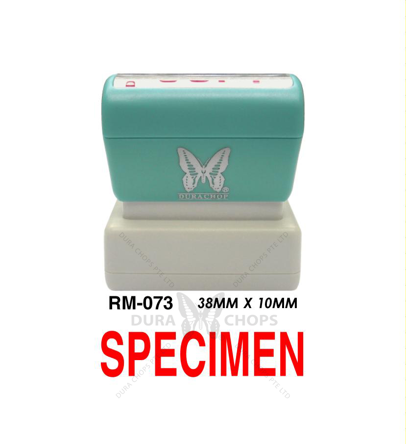 RM-073 - SPECIMEN RM-073 - SPECIMEN