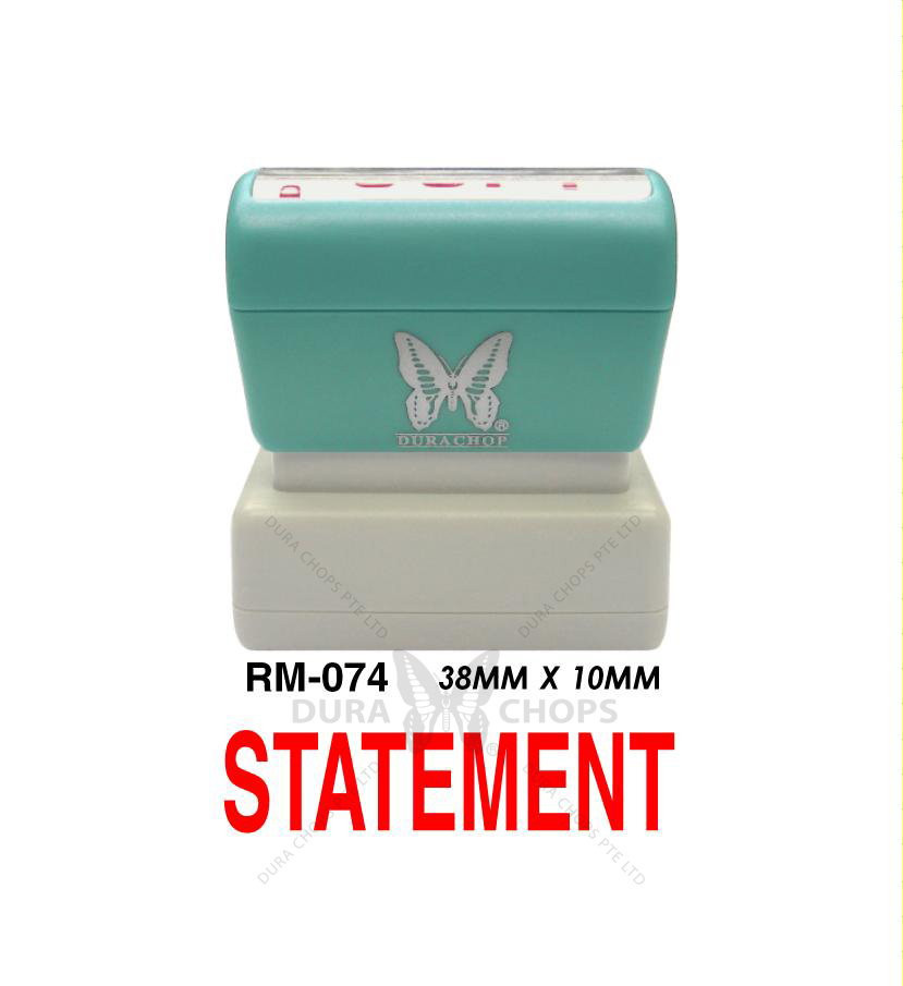 RM-074 - STATEMENT RM-074 - STATEMENT